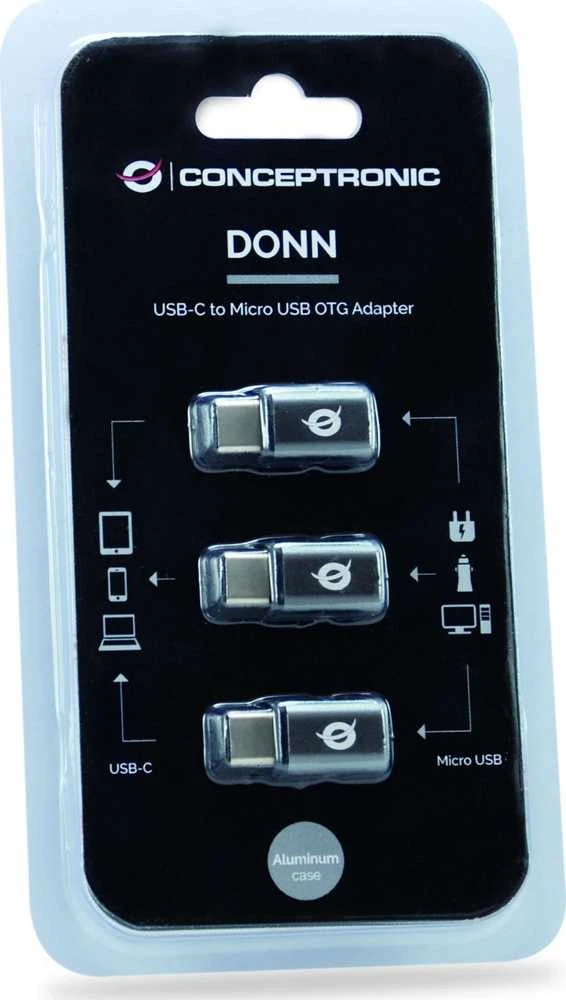 Conceptronic DONN05G OTG adapteris USB-C į Micro