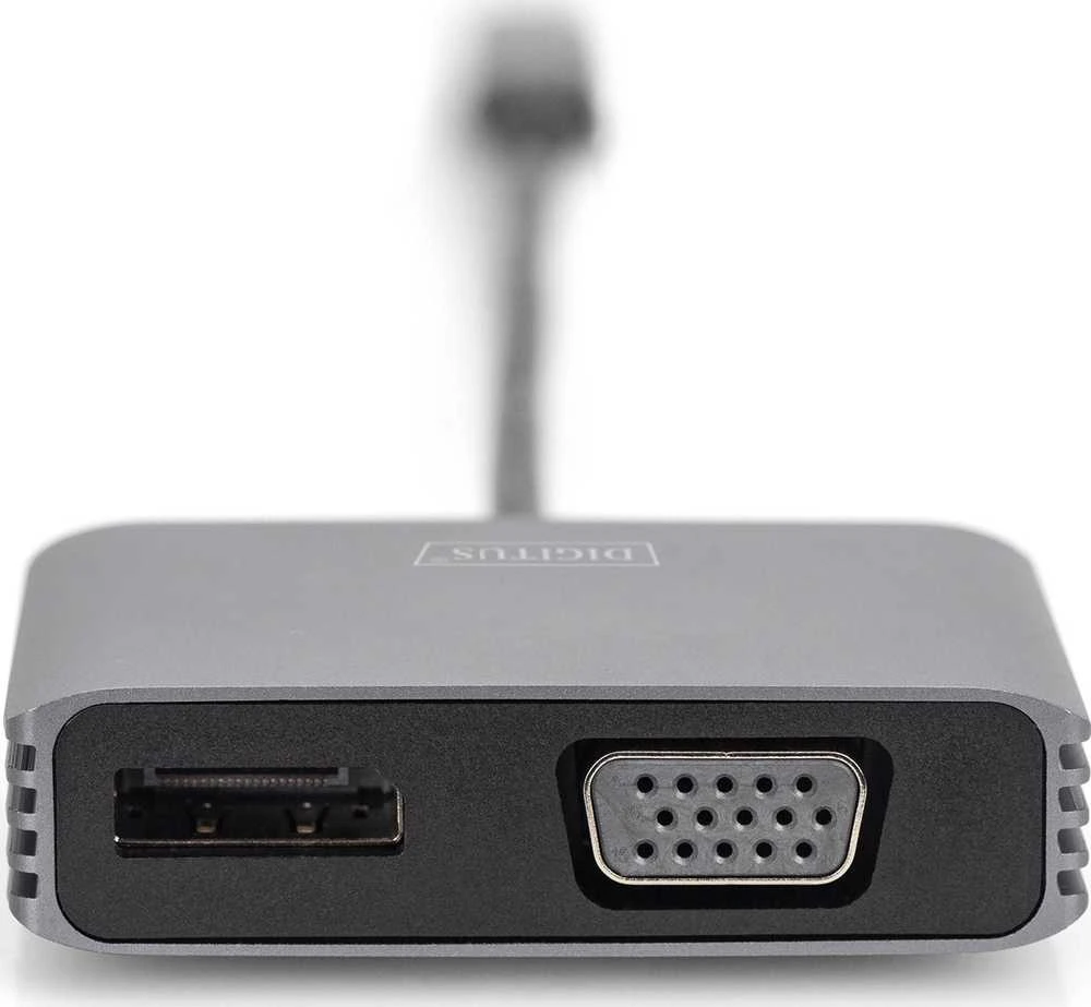 Digitus USB-C adapteris su DisplayPort ir VGA jungtimis
