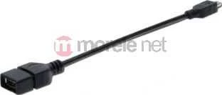 Assmann Electronic ASSMANN USB 2.0 adapterio kabelis OTG tipo mini B - A M/F 0.2m USB 2.0 atitinka bl