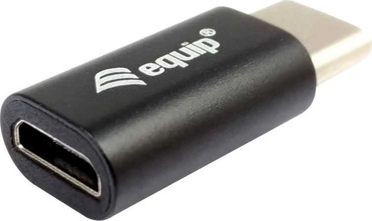 Adapteris USB Equip USB-C - MicroUSB Juodas (133472)