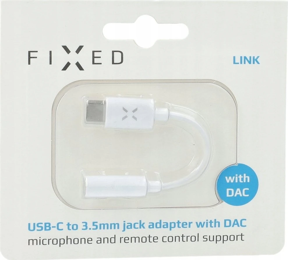 Fixed Fiksuoto ryšio adapteris USB-C/3.5mm lizdas | FIXL-CJD-WH | Baltas