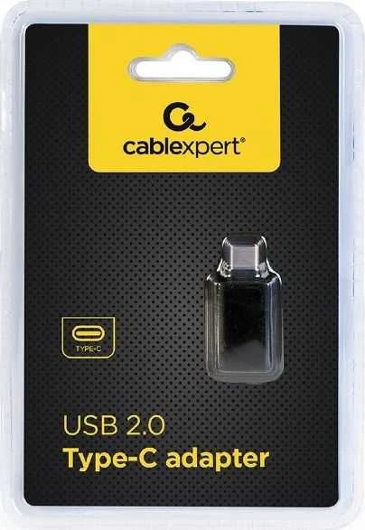 GEMBIRD CC-USB2-CMAF-A Gembird adapteris USB C tipo kištukas (M) į USB A tipo (F), juodas