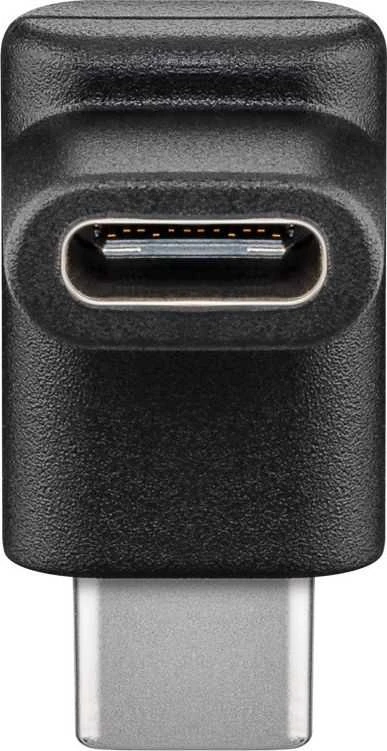 Goobay USB-C 90° kampo adapteris, juodas