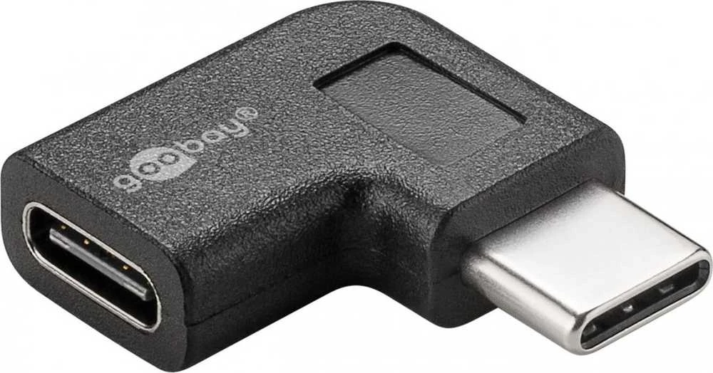 Goobay adapteris USB-C į USB-C 90°, juodas