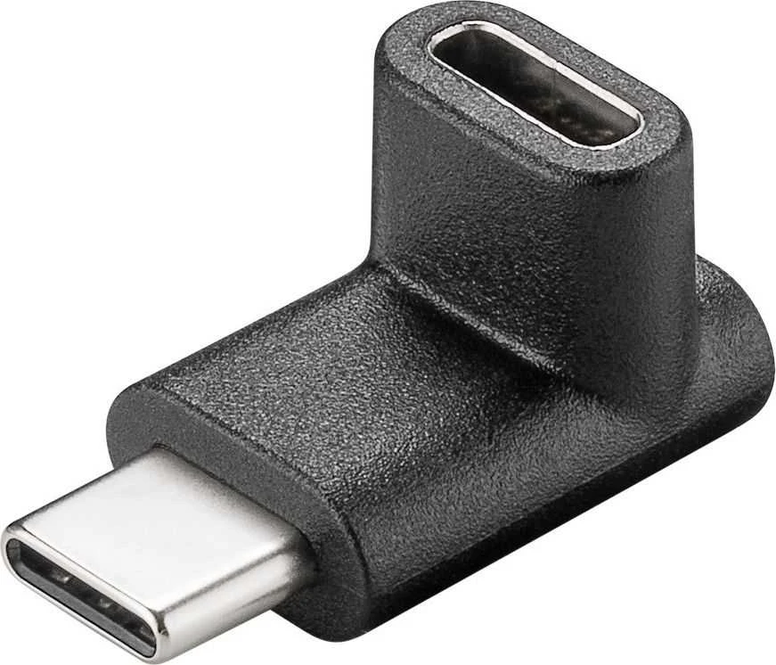 Goobay USB-C 90° kampo adapteris, juodas