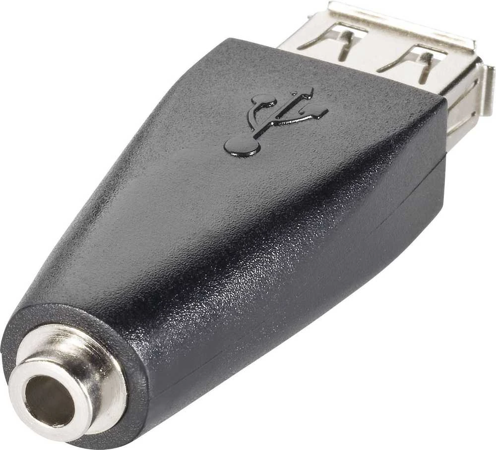 USB adapteris Goobay USB-A - Jack 3.5mm Juodas (93982)