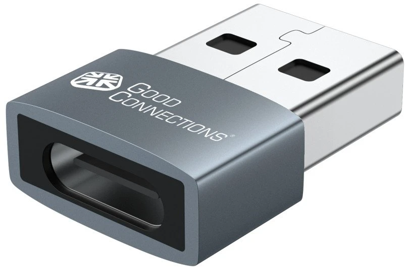 USB adapteris „Good Connections“ USB-A - USB-C, pilkas (USB-AD203-2)
