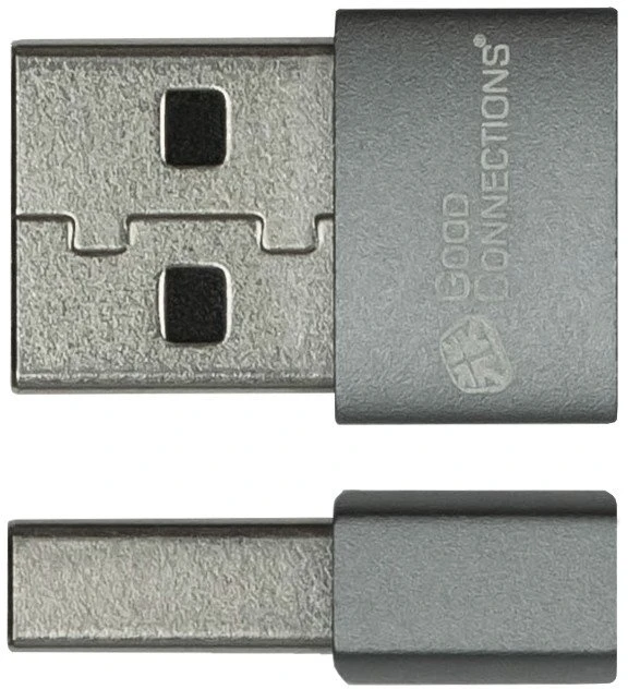 USB adapteris „Good Connections“ USB-A - USB-C, pilkas (USB-AD203-2)