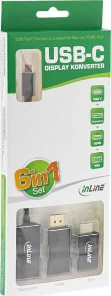 InLine 6-viename USB-C adapterių rinkinys