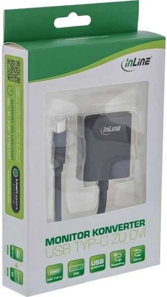 InLine USB-C į DVI adapteris pakuotėje
