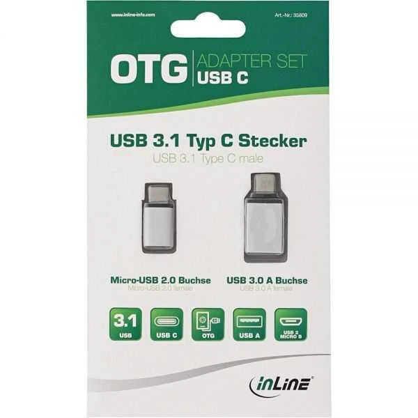 InLine USB-C adapterių rinkinio pakuotė