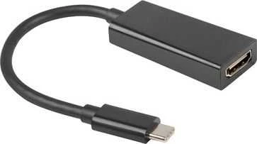 LANBERG AD-UC-HD-01 adapteris USB TYPE-C M -HDMI F 15cm Juodas