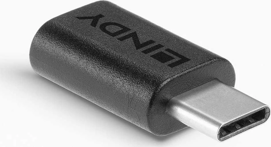 USB Adapteris - LINDY USB 3.2 Type C į C M/F Adapteris, Juodas