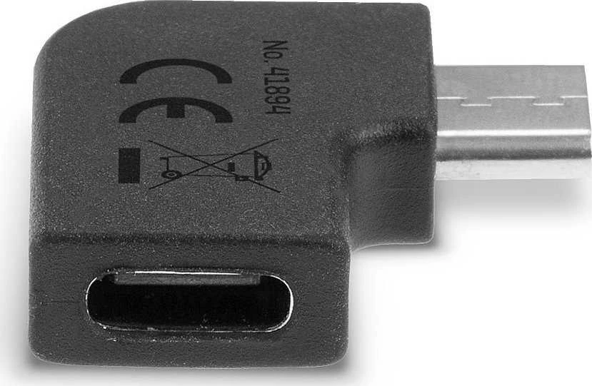 Lindy Adapteris - USB 3.2 Type C M/F 20Gbps 90° Nikelio Danga