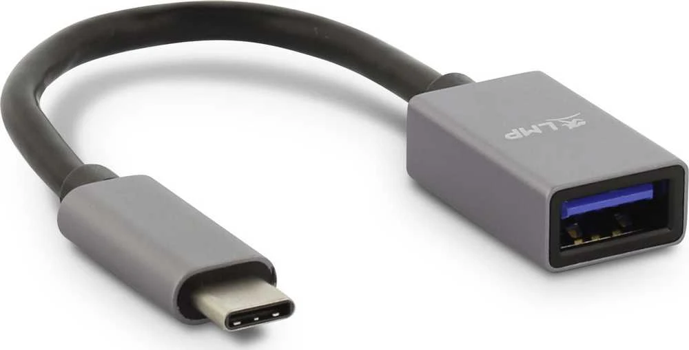 LMP USB-C į USB adapteris su pilka jungtimi