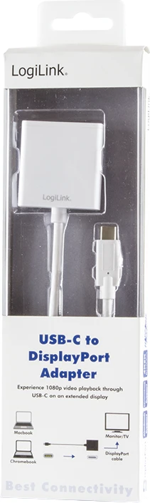 LOGILINK UA0246A LOGILINK – USB-C 3.1 į DisplayPort adapteris