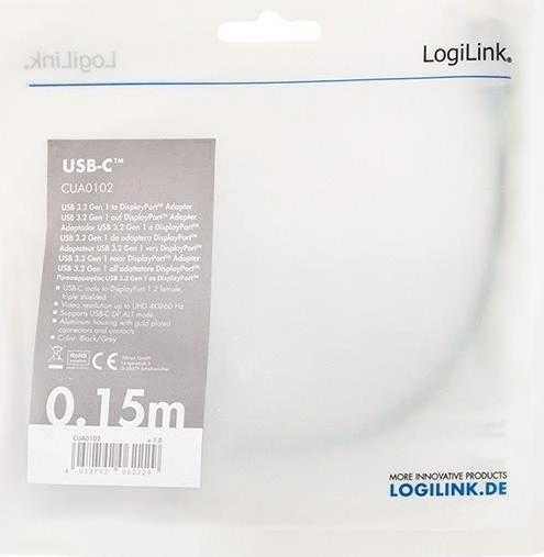 LogiLink USB-C į DP / F adapteris