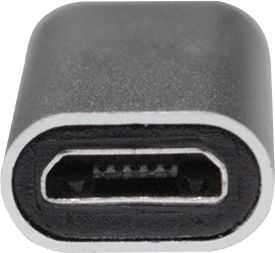 LOGILINK AU0041 LOGILINK - USB-C adapteris į Micro USB jungtį, sidabrinis