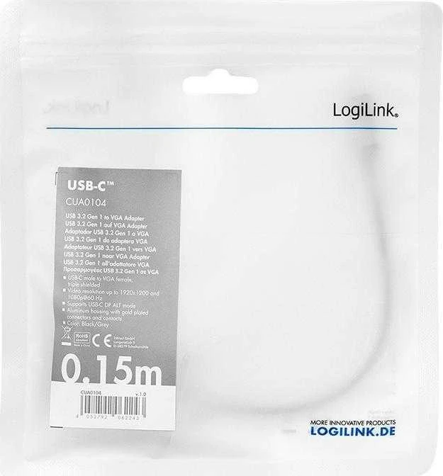 LogiLink USB-C į VGA adapteris