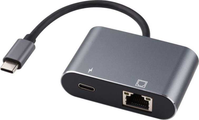 Adapteris USB MicroConnect USB-C - RJ-45 Juodas (USB3.1CETHPDBA)