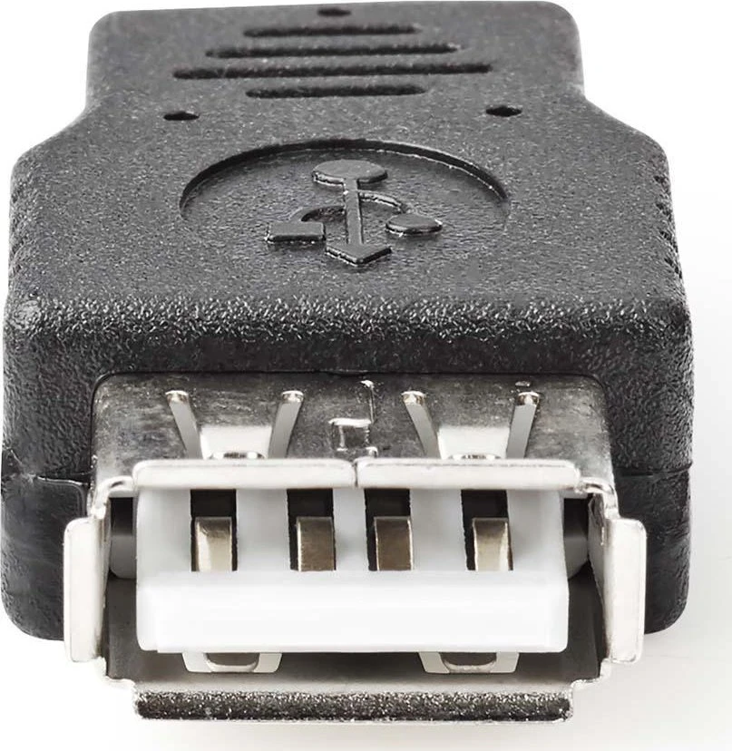 USB adapteris Nedis CCGB60901BK USB-A - MicroUSB, juodas (CCGB60901BK)