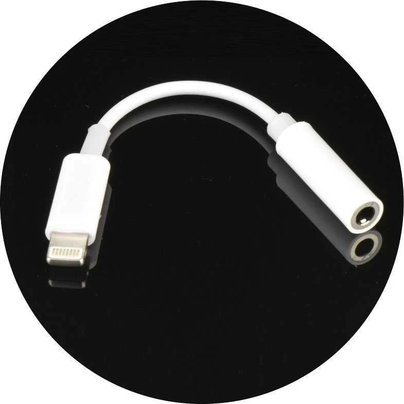 Oem Adapteris AUX Lightning (vyriškas) prie lizdo 3,5 mm (moteris) BOX baltas