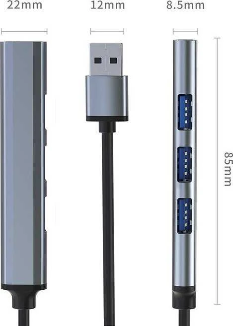 Centratorius adapteris USB 3.0 4in1 4x Qoltec