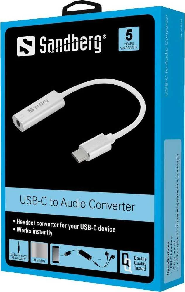 Sandberg USB-C garso adapteris