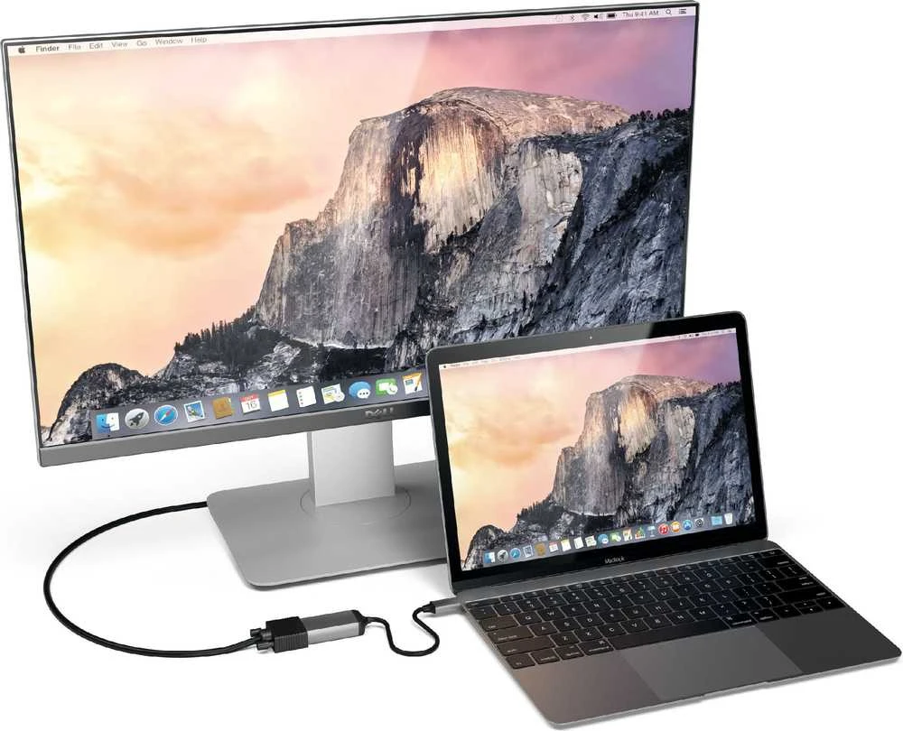 Adapteris USB Satechi USB-C - VGA Pilka (ST-TCVGAM)