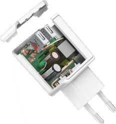 Išardytas Schwaiger 230V USB adapteris
