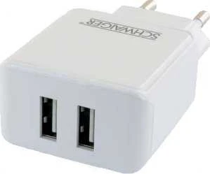 Įkroviklis Schwaiger jungiama į tinklą 2x USB-A 2.4A (LPRO230502)