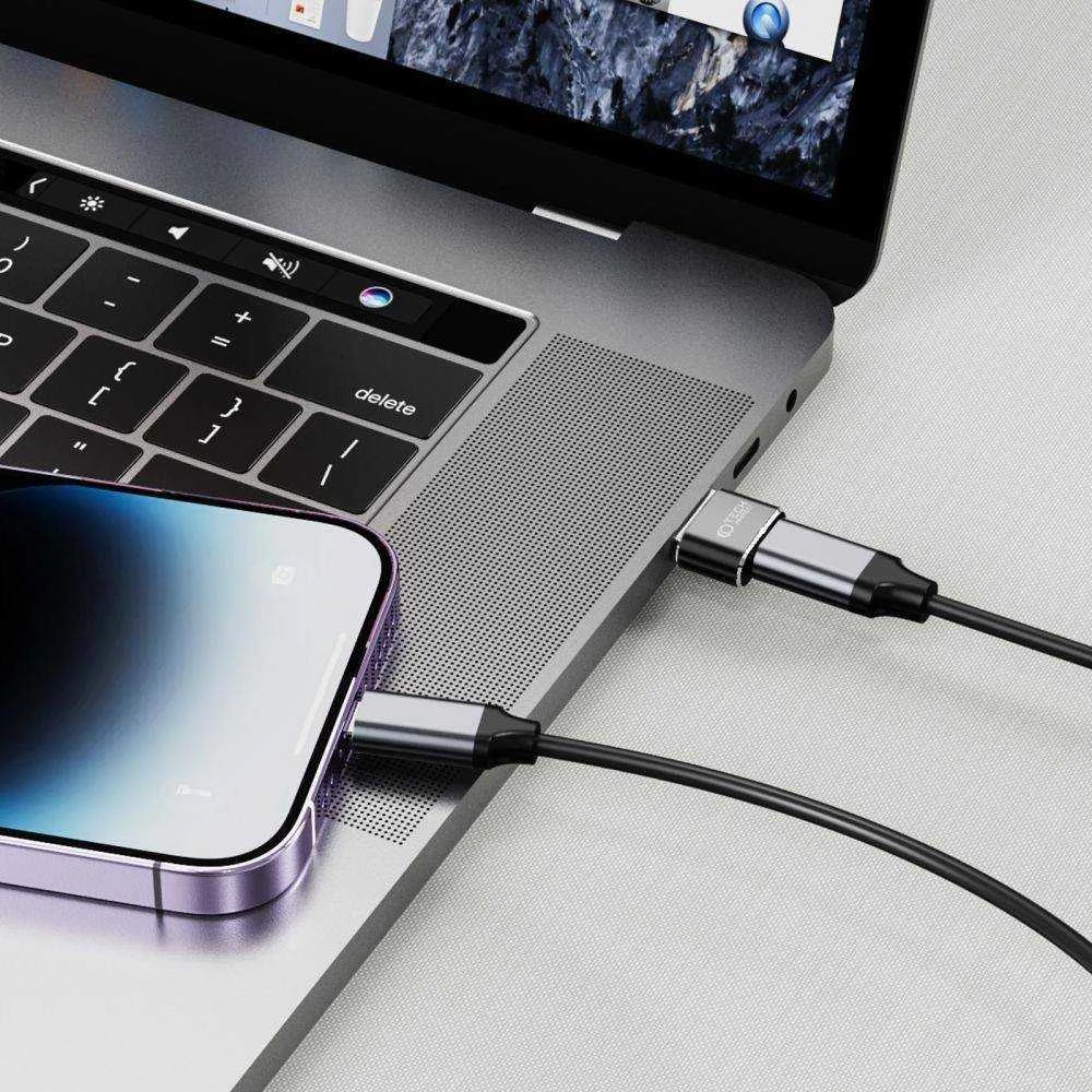 Adapteris USB į USB-C Tech-Protect Ultraboost juodos spalvos