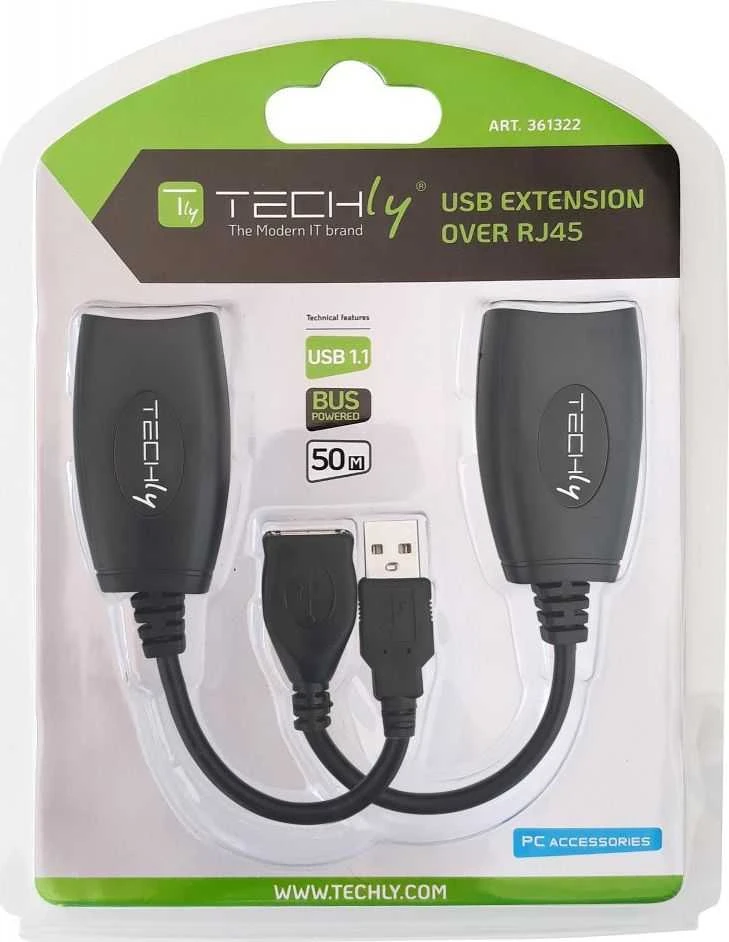 TECHLY USB ilgintuvas Cat.5E/6 kabeliu 50m