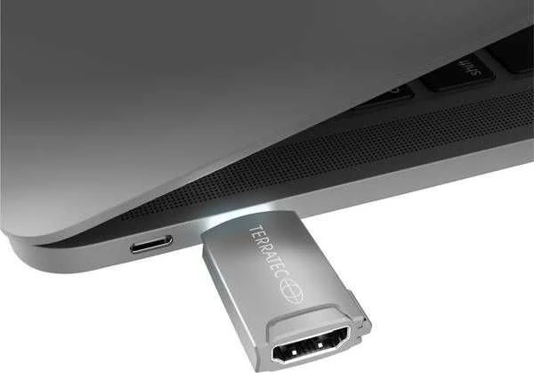 Adapteris USB TerraTec C12 USB-C – HDMI Pilka (306704)