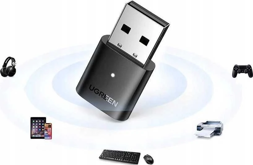 USB adapteris UGREEN CM390 Bluetooth 5.0 PC (juodas)