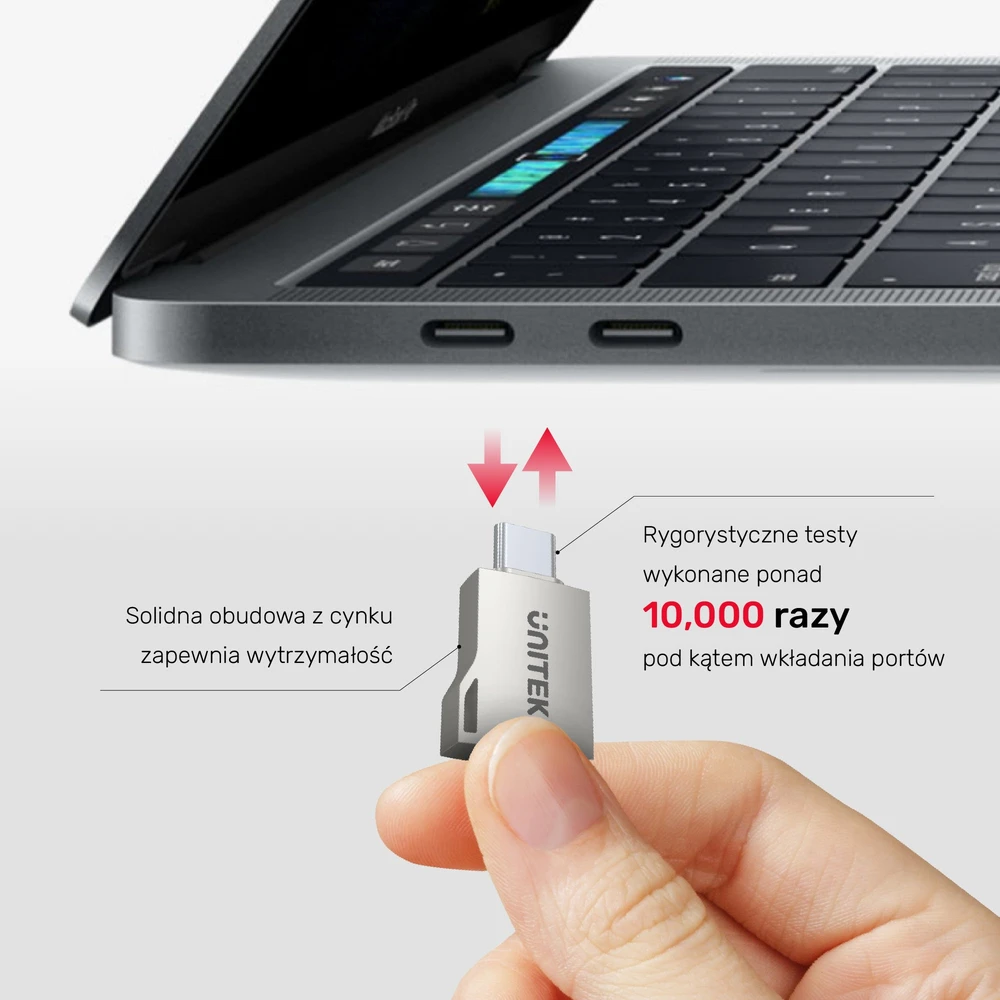 UNITEK A1025GNI ADAPTERIS USB-A – USB-C 3.1 Gen1 F/M