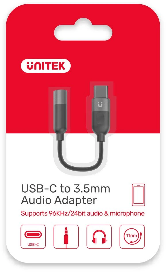 UNITEK USB-C adapteris – mini lizdas 3,5 mm Female M1204A