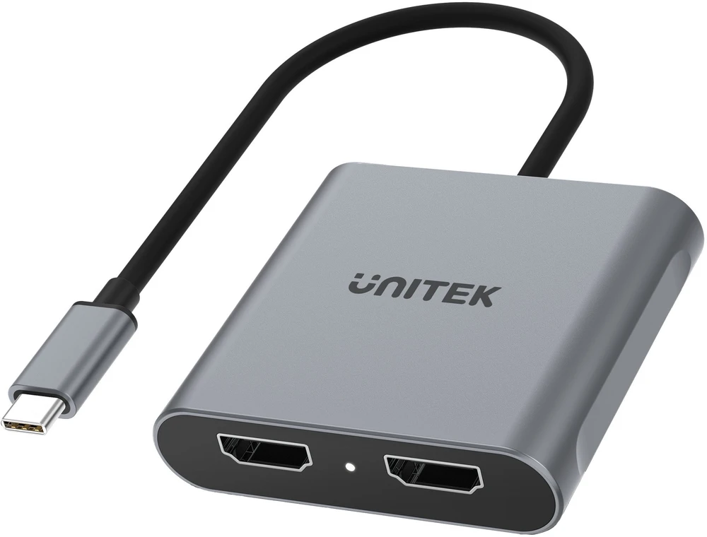 UNITEK ADAPTERIS USB-C – 2X HDMI 4K MST (M/F)