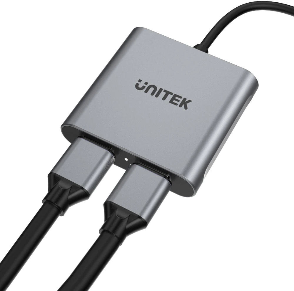 UNITEK ADAPTERIS USB-C – 2X HDMI 4K MST (M/F)