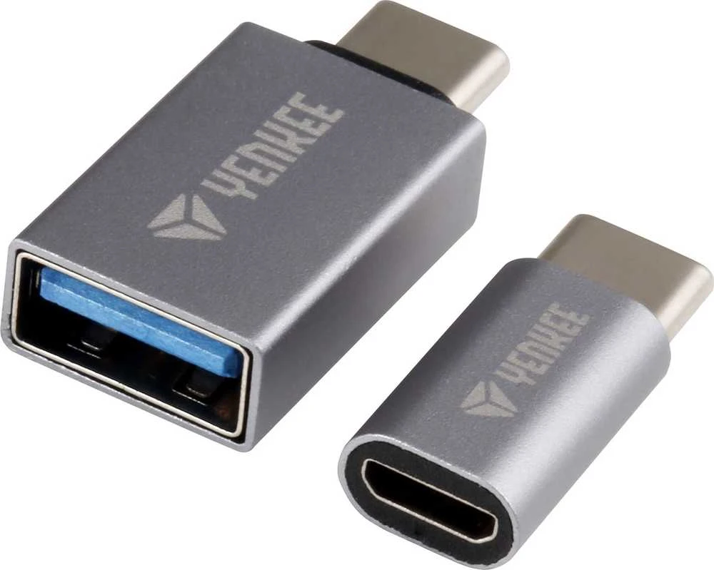 Adapteris USB Yenkee YTC 021 USB-A - USB-C Sidabrinė (45014214)