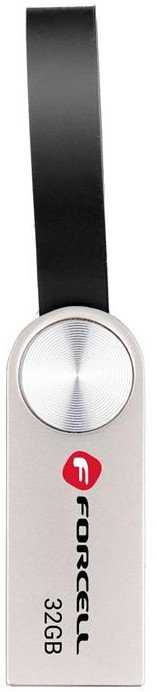 Pendrive 32GB USB 3.2 Gen 1 (USB A) Forcell F-Data Metal sidabrinis