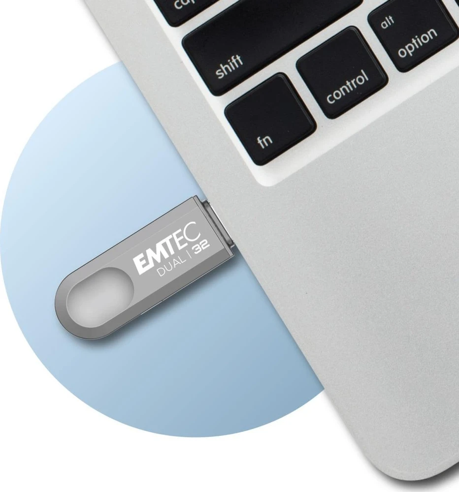 USB atmintinė Emtec D280 dviguba 32 GB (ECMMD32GD283)