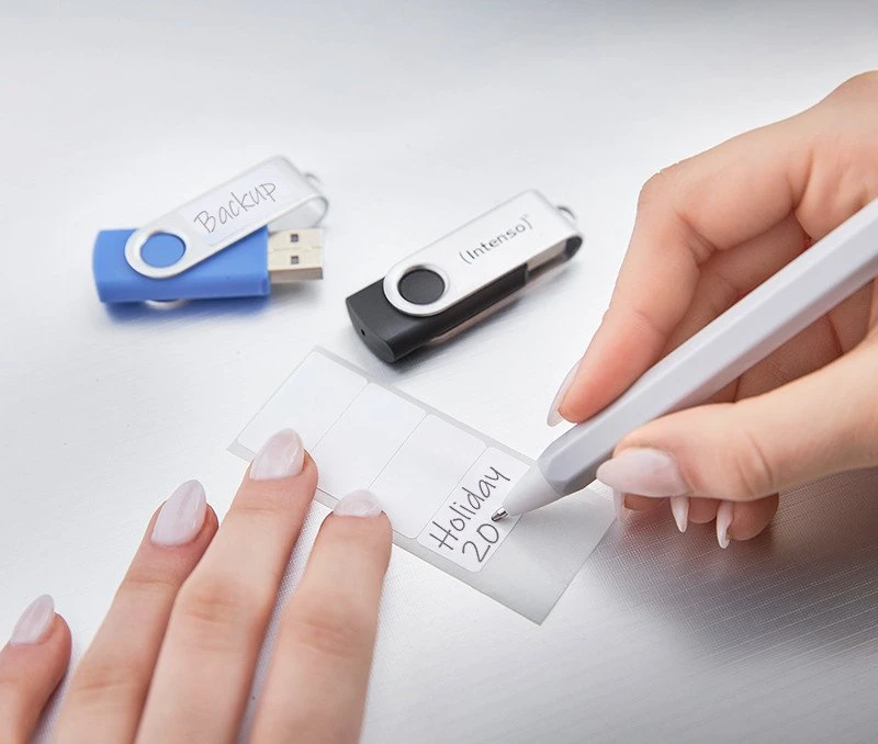 Mėlyna Intenso Office Line Multipack 32 GB, USB-Stick - 5 USB-A 3.2 USB-Sticks in yellow, žalias, juodas, mėlynas + oranžinis