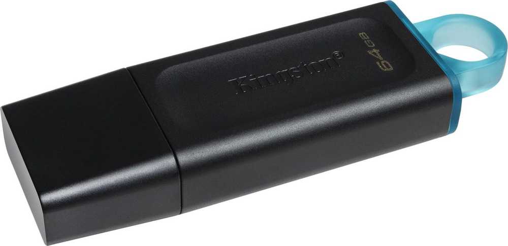 Kingston 64GB DT EXODIA USB3.2 GEN 1/(Juodas + TEAL) 2 PIECES