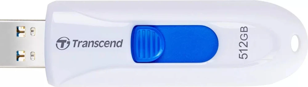 Transcend „JetFlash 790“ USB atmintinė, 512 GB, USB A tipo, 3.2 kartos 1 (3.1 kartos 1), juoda, balta