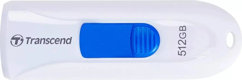 Transcend „JetFlash 790“ USB atmintinė, 512 GB, USB A tipo, 3.2 kartos 1 (3.1 kartos 1), juoda, balta