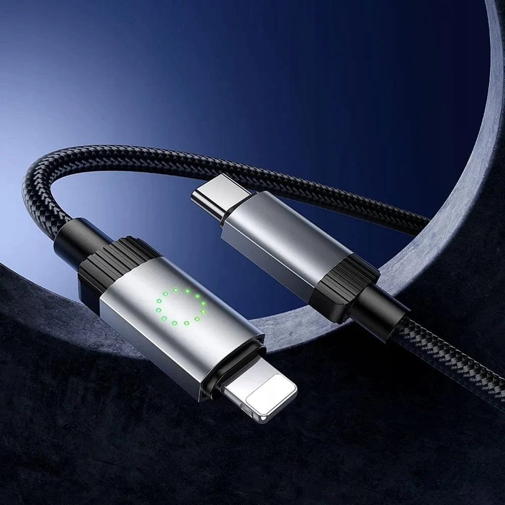 USB C - Lightning kabelis Hoco PD 27W 1 m X117 juodas