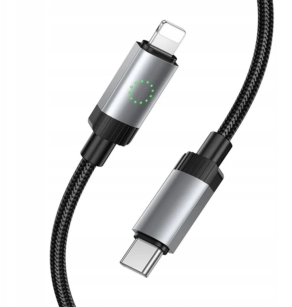 USB C - Lightning kabelis Hoco PD 27W 1 m X117 juodas