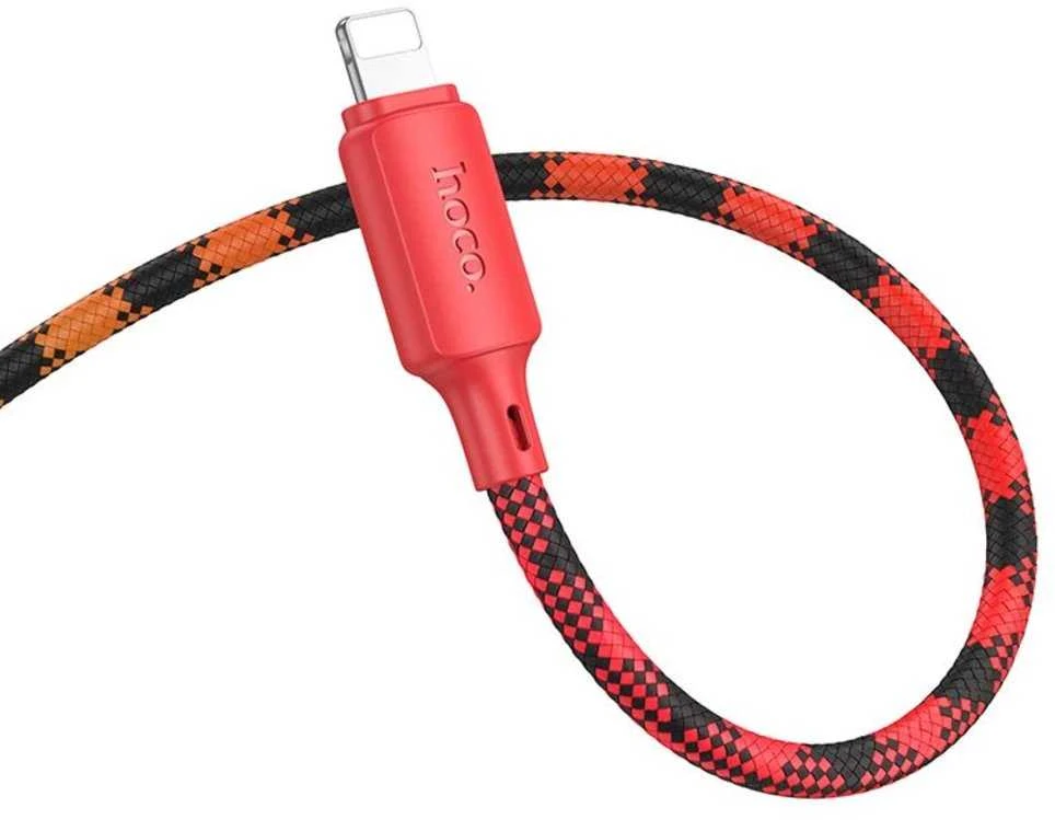 USB C - Lightning kabelis Hoco PD 27W 1 m X116 gradientinis violetinis