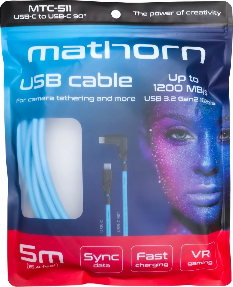 Kabelis USB C2G MTC-511 5 m USB C-C 10 Gb/s 60 W kampuotas ArcticBlue